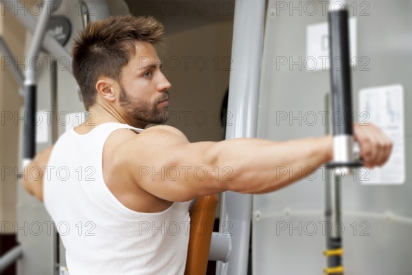 An image of a handsome young muscular sports man
