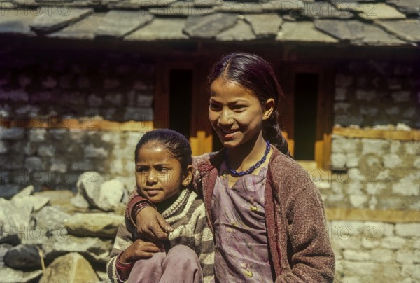 Native girls himachal pradesh, India, Asia