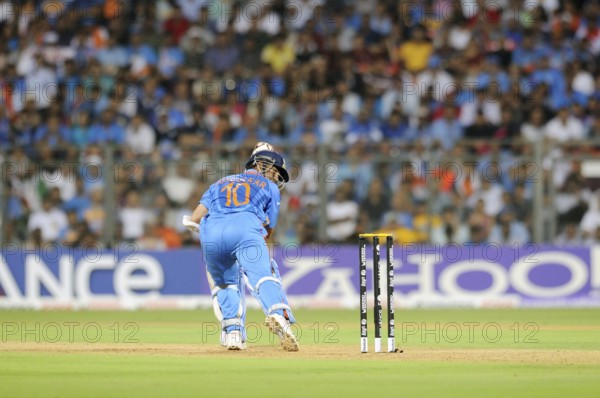 Batsman Sachin Tendulkar 2011 ICC World Cup Final Sri Lanka Wankhede Stadium Mumbai