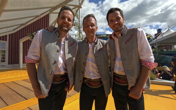 Die Fetzig'n from the Zillertal!!! (music group) in the ARD TV programme Immer wieder sonntags, Rust, Germany / Germany