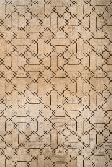 Islamic ornaments on wall. Arab symbols