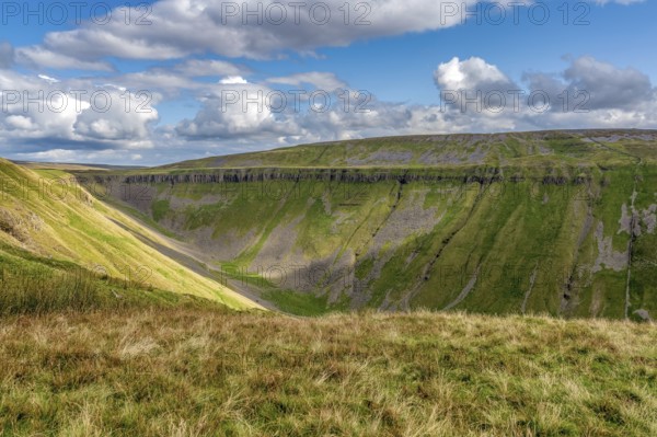 North Pennine landscape at the High Cup Nick in Cumbria, England, UK
