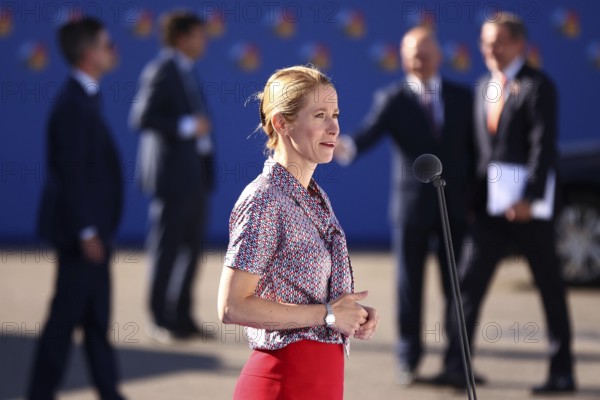 Spain, Madrid - 30 June, 2022: Estonian Prime Minister Kaja Kallas attends the NATO summit in Madrid, Spain, Europe