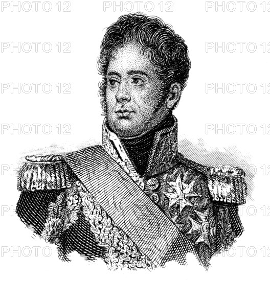 Jacques Alexandre Bernard Law, marquis de Lauriston, 1768 - 1828, a general officer in the French army, soldier and diplomat, Alexandre-Jacques-Bernard Law, marquis de Lauriston, 1768 - 1828, ein französischer General und Marschall von Frankreich