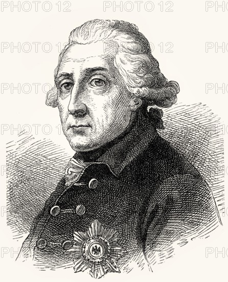 Frederick II or Frederick the Great or Alter Fritz, 1712, 1786, King of Prussia and Elector of Brandenburg