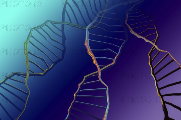 Genome sequencing concept of genome editing. Biotechnology of molecule
