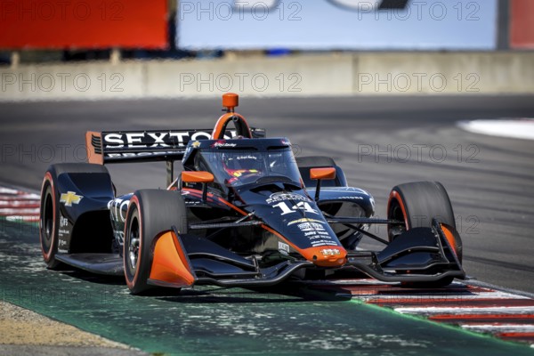 SANTINO FERRUCCI (14) of Woodbury, Connecticut practices for the Firestone Grand Prix of Monterey at WeatherTech Raceway Laguna Seca in Salinas, CA