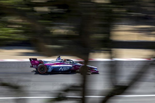 DAVID MALUKAS (66) of Chicago, Illinois practices for the Firestone Grand Prix of Monterey at WeatherTech Raceway Laguna Seca in Salinas, CA