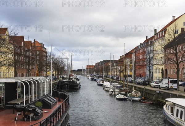 One of Channels in Copenhagen city center, Denmark, Europe