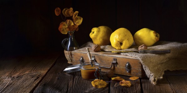 Fresh and tasty quince (Cydonia oblonga)