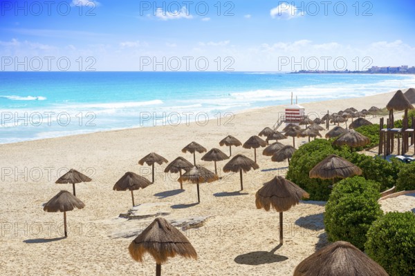 Cancun Playa Delfines beach in Riviera Maya of Mexico