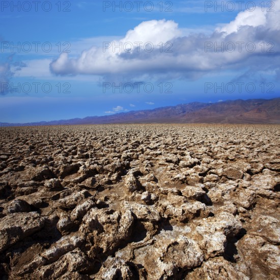 Devils golf course Death Valley salt clay formations National Park California