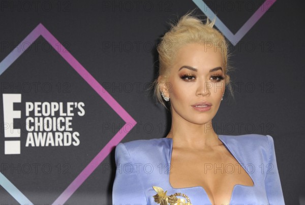Rita Ora at the 2018 People's Choice Awards held at the Barker Hangar in Santa Monica, USA on November 11, 2018