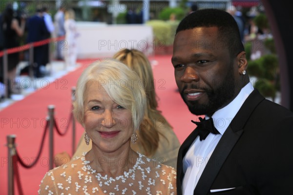 Dame Helen Mirren and 50 Cent Curtis Jackson, Nymphes d'Or Award Ceremony, 57th Festival de Television de Monte-Carlo, TV Festival Monte-Carlo, Principality of Monaco