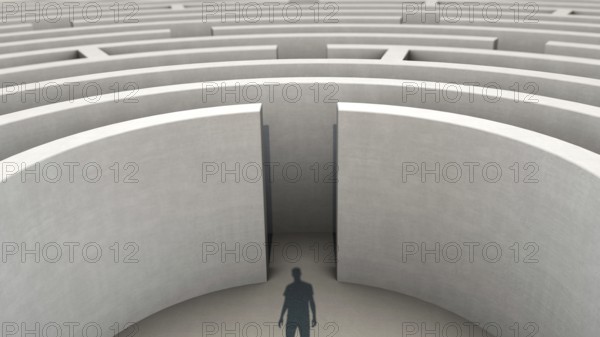 Symbolic image on the theme of challenge, hopelessness, etc