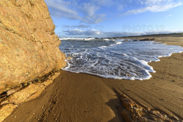 Coastline of the Atlantic coast near Les Sables d'Olonne. France