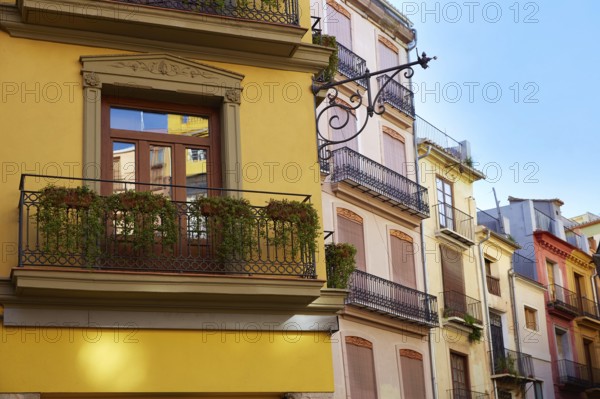 Valencia in Spain Lope de Vega square downtown of Spain