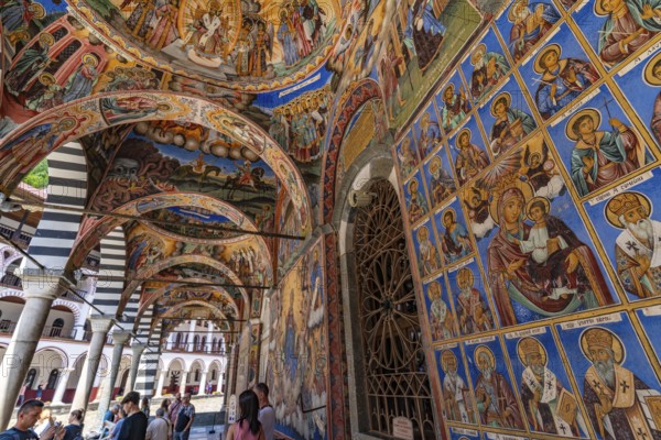 Rila Monastery, the largest Eastern Orthodox monastery in Rila Mountains, Bulgaria, Europe