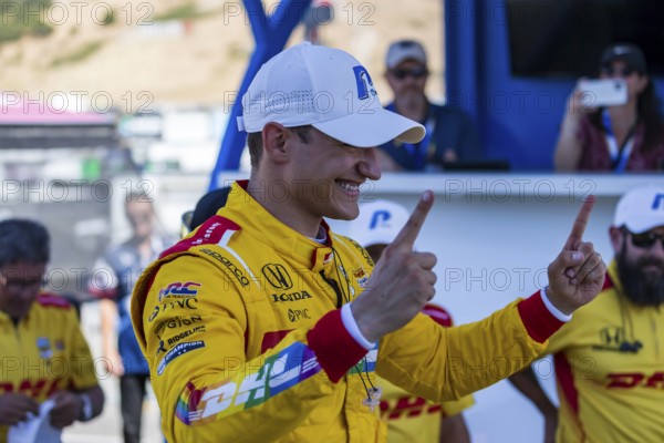 NTT INDYCAR SERIES driver, ALEX PALOU (10) of Barcelona, Spain, wins the pole for the Firestone Grand Prix of Monterey at the WeatherTech Raceway Laguna Seca in Salinas, CA, Europe