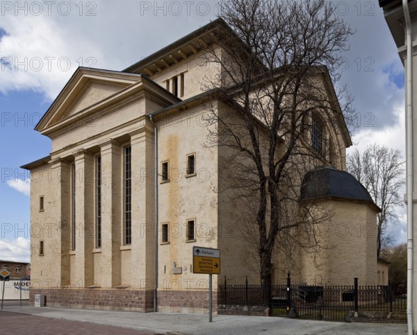 Köthen Anhalt Castle Church of St Maria 74598 View from south-east 1827-32 built by Gottfried Bandhauer