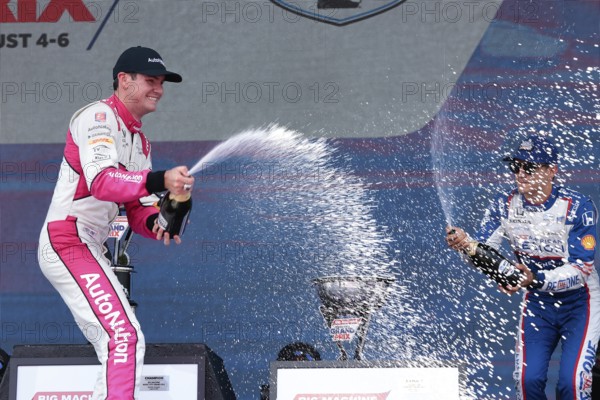 INDYCAR Series driver, KYLE KIRKWOOD (27) of Jupiter, Florida, wins the Big Machine Music City Grand Prix at Streets of Nashville in Nashville, TN