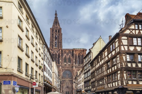 Strasbourg Cathedral also known as Strasbourg Minster, is a Gothic Roman Catholic cathedral in Strasbourg, Alsace, France, Europe