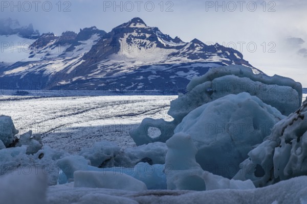 Jökulsarlon glacier lagoon, south coast, Iceland, Europe