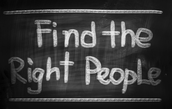 Find The Right People Concept