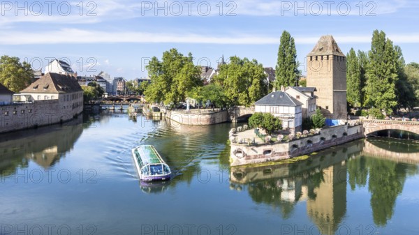 An image of a Strasbourg scenery water towers