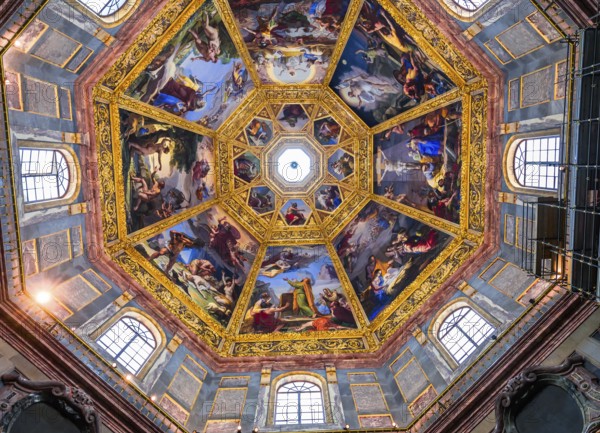 FLORENCE, ITALY, OCTOBER 27, 2015 : interiors and architectural details of Medici chapel, october 27, 2015 in Florence, Italy, Europe