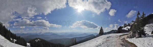 Brauneck in winter, Bavarian Prealps
