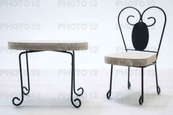 Chair of the figure (white back). Shooting Location: Yokohama-city kanagawa prefecture