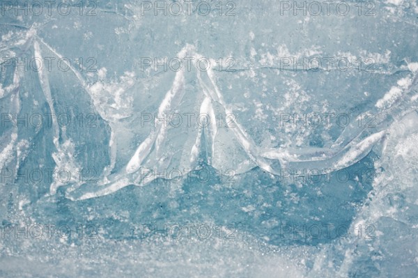Closeup texture of Baikal ice