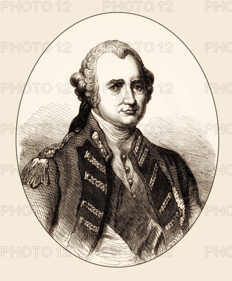Major-General Robert Clive, 1st Baron Clive or Clive of India, 1725-1774, British officer, From British Battles on Land and Sea, by James Grant