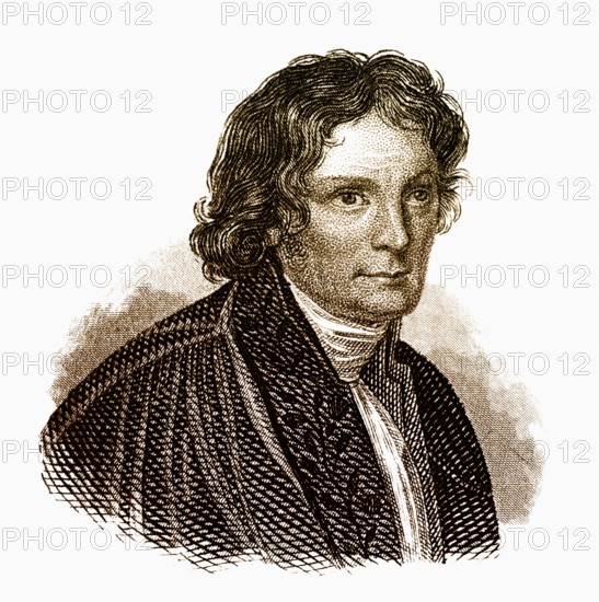 Portrait of von Bertel Thorvaldsen, 1770 - 1844, a Danish sculptor, Portrait von Bertel Thorvaldsen, 1770 - 1844, ein dänischer Bildhauer