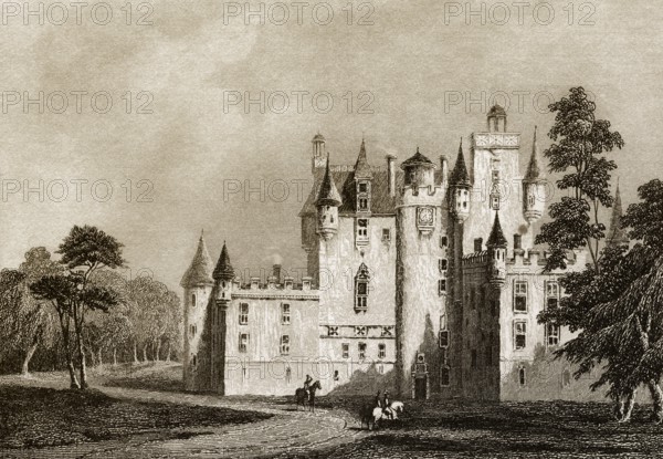 Doune Castle, Doune, im Bezirk Stirling in Zentralschottland, Großbritannien