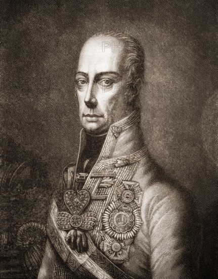 Francis II, 1768 - 1835, the last Holy Roman Emperor, as Francis I Franz I. Emperor of Austria