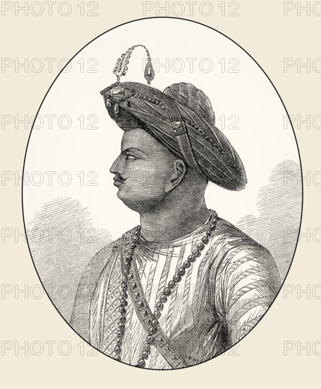 Tipu Sultan, Tiger of Mysore, 1750 – 1799, ruler of the Kingdom of Mysore