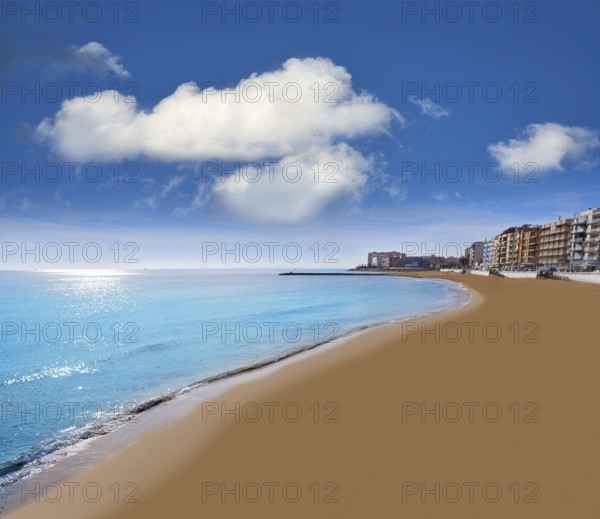 Playa los Locos beach in Torrevieja in Alicante Spain at Costa Blanca