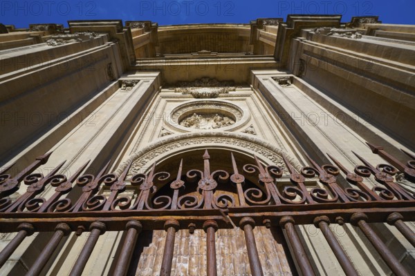 Granada Cathedral facade in Spain Andalusia