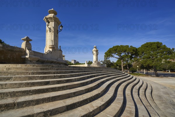 Valencia Puente pont del Mar bridge stairs detail in Spain