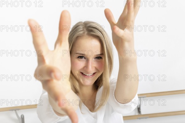 An image of a female dancer in action