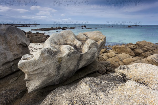 Beach of Rochers in Meneham, Kerlouan, Brittany, France, Europe
