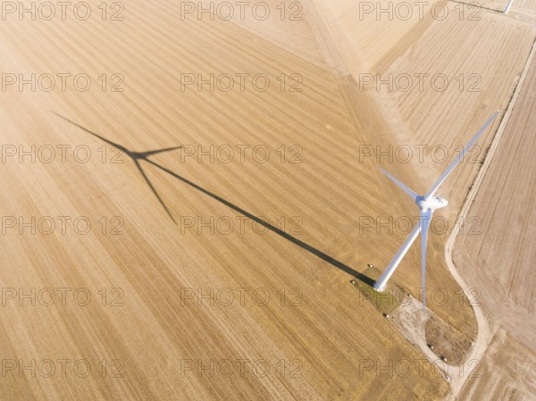 Wind generator, Oysonville, Centre-Val de Loire, France, Europe