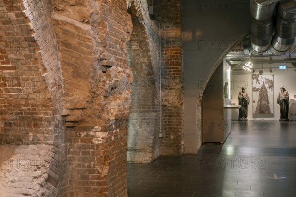 Hamburg, former main church of St Nikolai, today a memorial against the bombing and a memorial, vaulted cellar, permanent exhibition on the history of St Nikolai's Church and the destruction of Hamburg