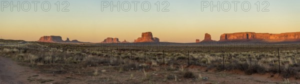 Sunset over famous Monument Valley, Navajo Nation, USA, North America