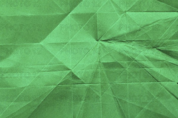 Crumpled paper green texture