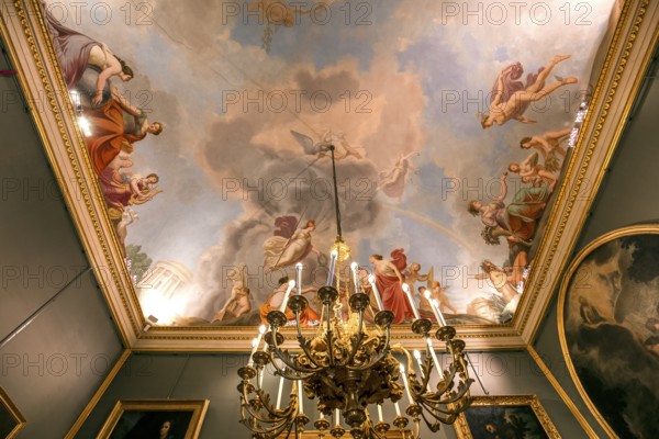 FLORENCE, ITALY, OCTOBER 28, 2015 : interiors and architectural details of Palazzo Pitti, october 28, 2015 in Florence, Italy, Europe