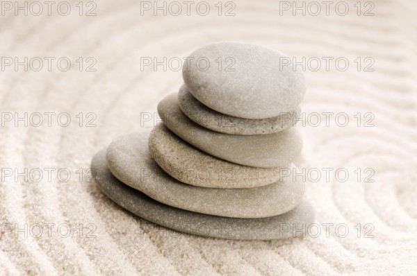 Zen. Stone and sand, poland