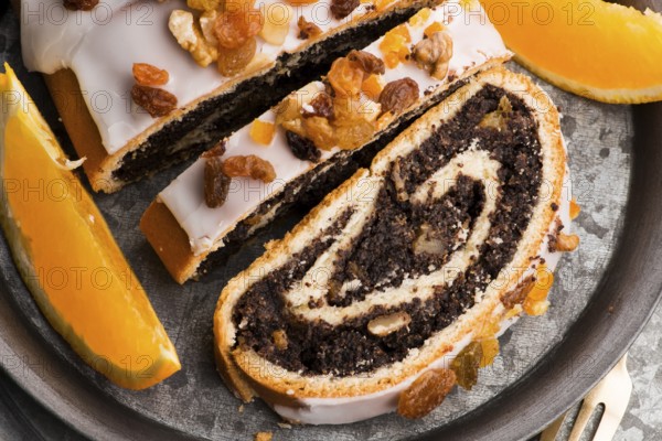 Poppy seed rolls, dessert for christmas